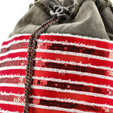 Cubano Trip Backpack Sequin Embellished Canvas Medium
