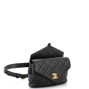 Chain Envelope Belt Bag Quilted Calfskin