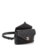 Chain Envelope Belt Bag Quilted Calfskin