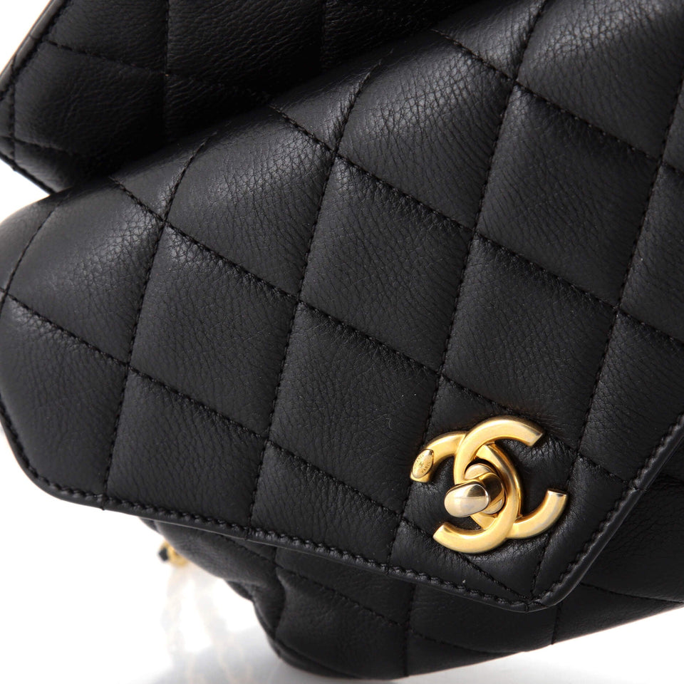 Chain Envelope Belt Bag Quilted Calfskin