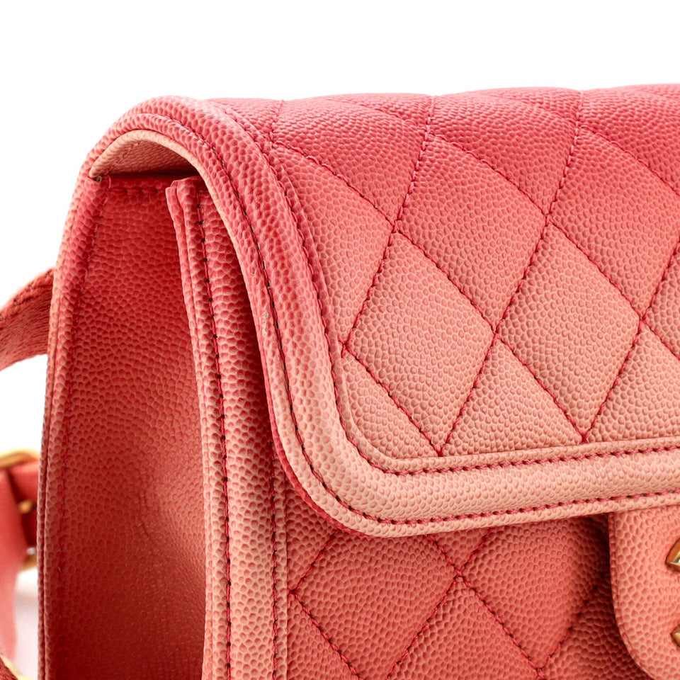 Sunset On The Sea Waist Bag Quilted Caviar Small