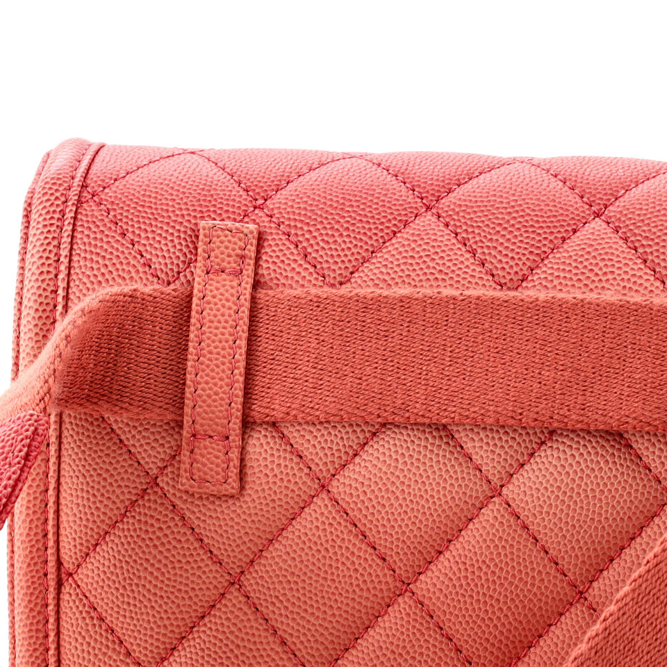 Sunset On The Sea Waist Bag Quilted Caviar Small