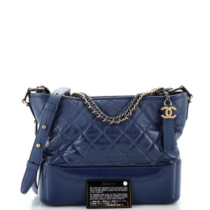 Gabrielle Hobo Quilted Goatskin and Patent Medium