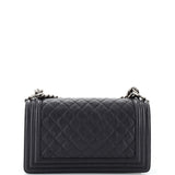 Boy Flap Bag Quilted Caviar Old Medium