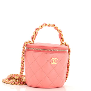 Afternoon Tea Vanity Bucket Bag Quilted Lambskin