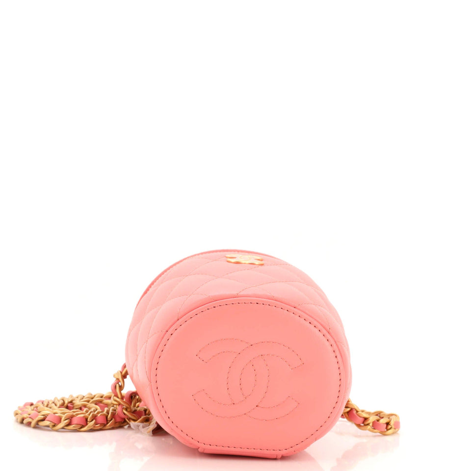 Afternoon Tea Vanity Bucket Bag Quilted Lambskin