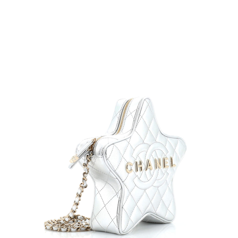 CC Walk of Fame Star Bag Quilted Metallic Lambskin