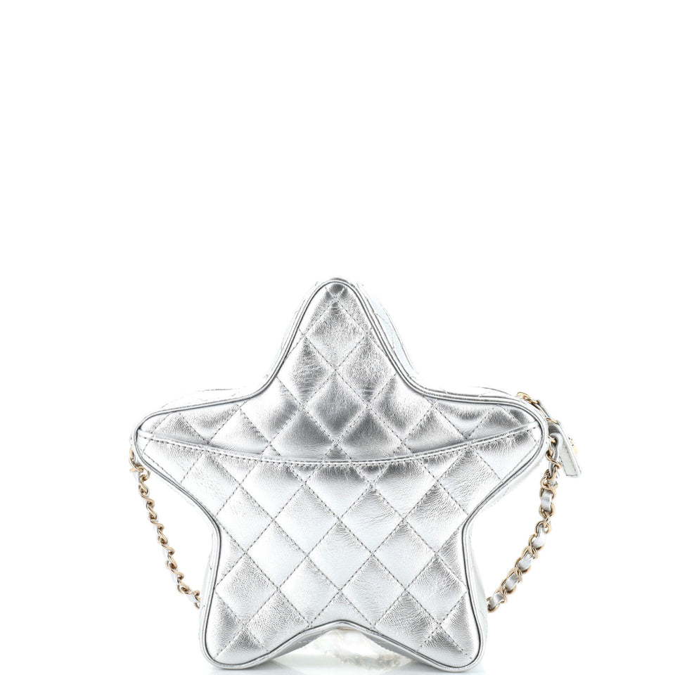 CC Walk of Fame Star Bag Quilted Metallic Lambskin