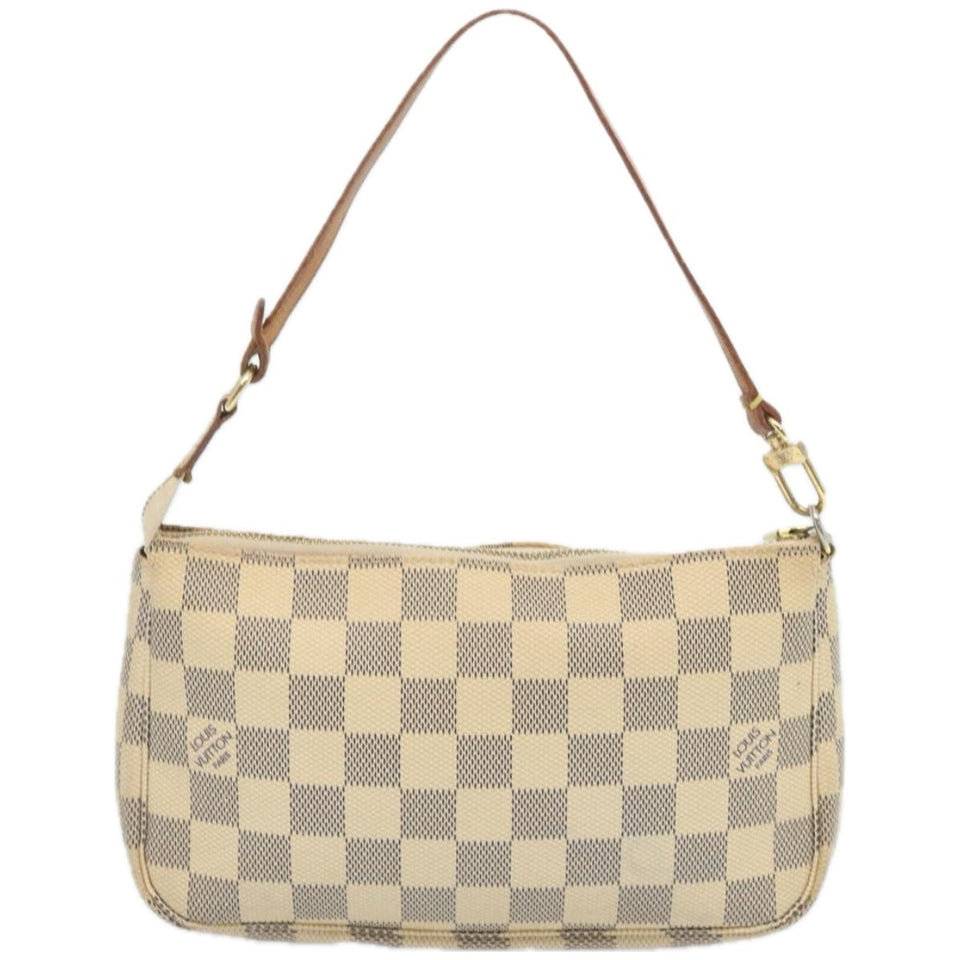 Louis Vuitton Pochette Accessoires  Leather Clutch Bag