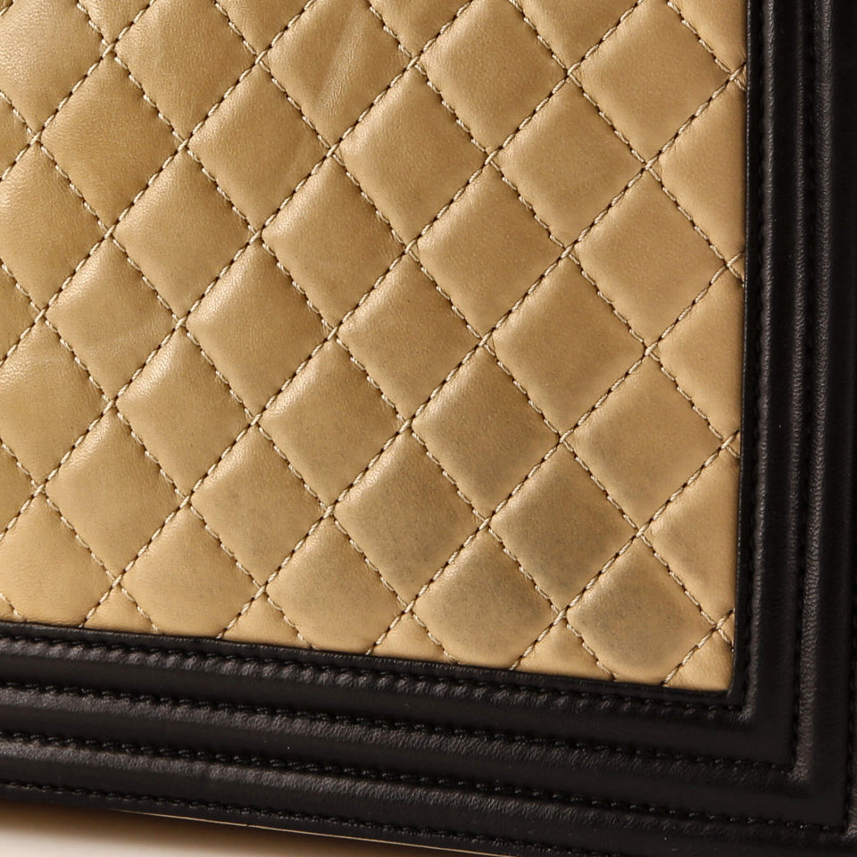 Boy Flap Bag Quilted Lambskin Large