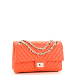 Reissue 2.55 Flap Bag Chevron Aged Calfskin 225