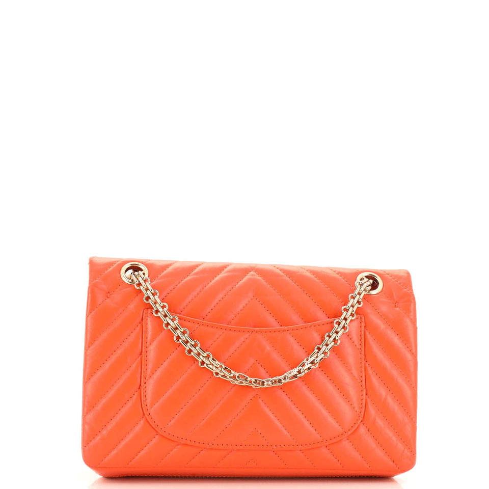 Reissue 2.55 Flap Bag Chevron Aged Calfskin 225
