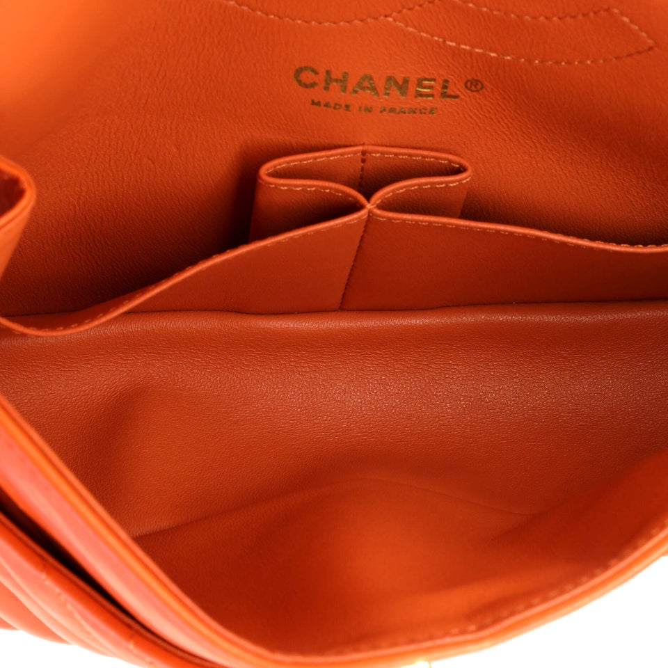 Reissue 2.55 Flap Bag Chevron Aged Calfskin 225