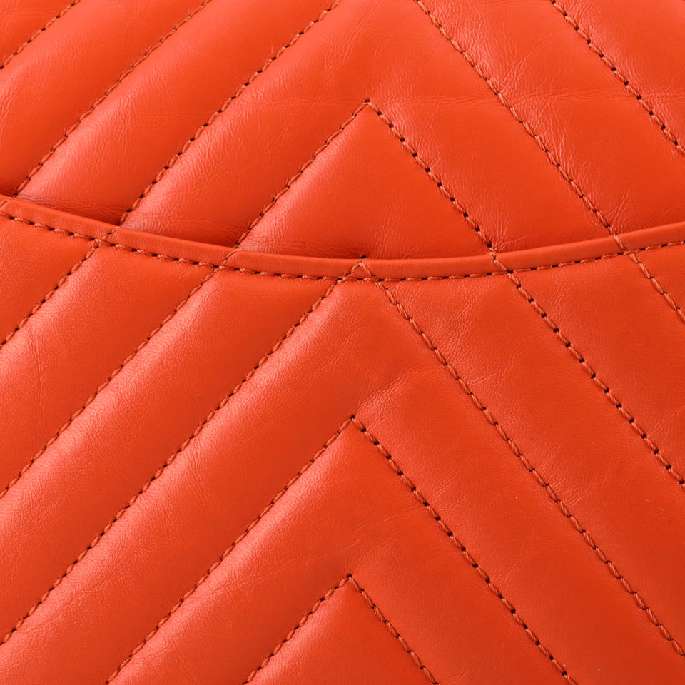 Reissue 2.55 Flap Bag Chevron Aged Calfskin 225
