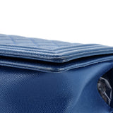 Boy Flap Bag Quilted Caviar Old Medium