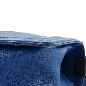 Boy Flap Bag Quilted Caviar Old Medium