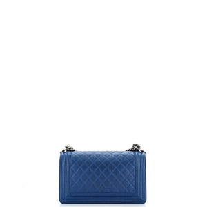 Boy Flap Bag Quilted Caviar Old Medium