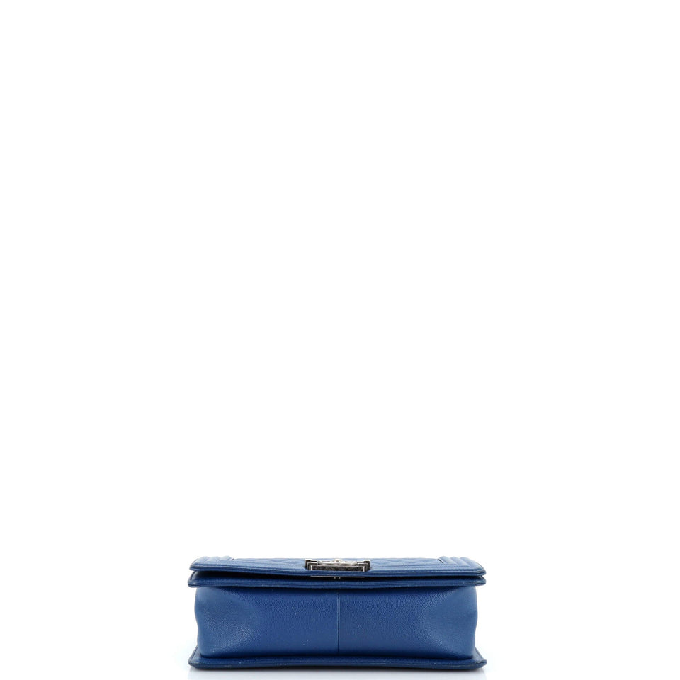 Boy Flap Bag Quilted Caviar Old Medium