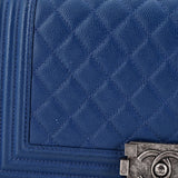 Boy Flap Bag Quilted Caviar Old Medium