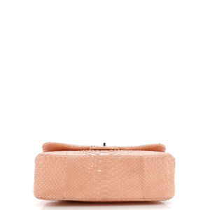 Classic Double Flap Bag Python Jumbo