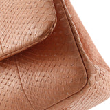 Classic Double Flap Bag Python Jumbo