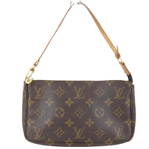 Louis Vuitton Pochette Accessoire  Canvas Clutch Bag