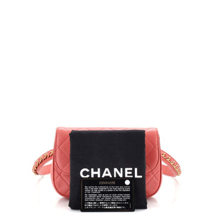 Chain Infinity Waist Bag Quilted Lambskin