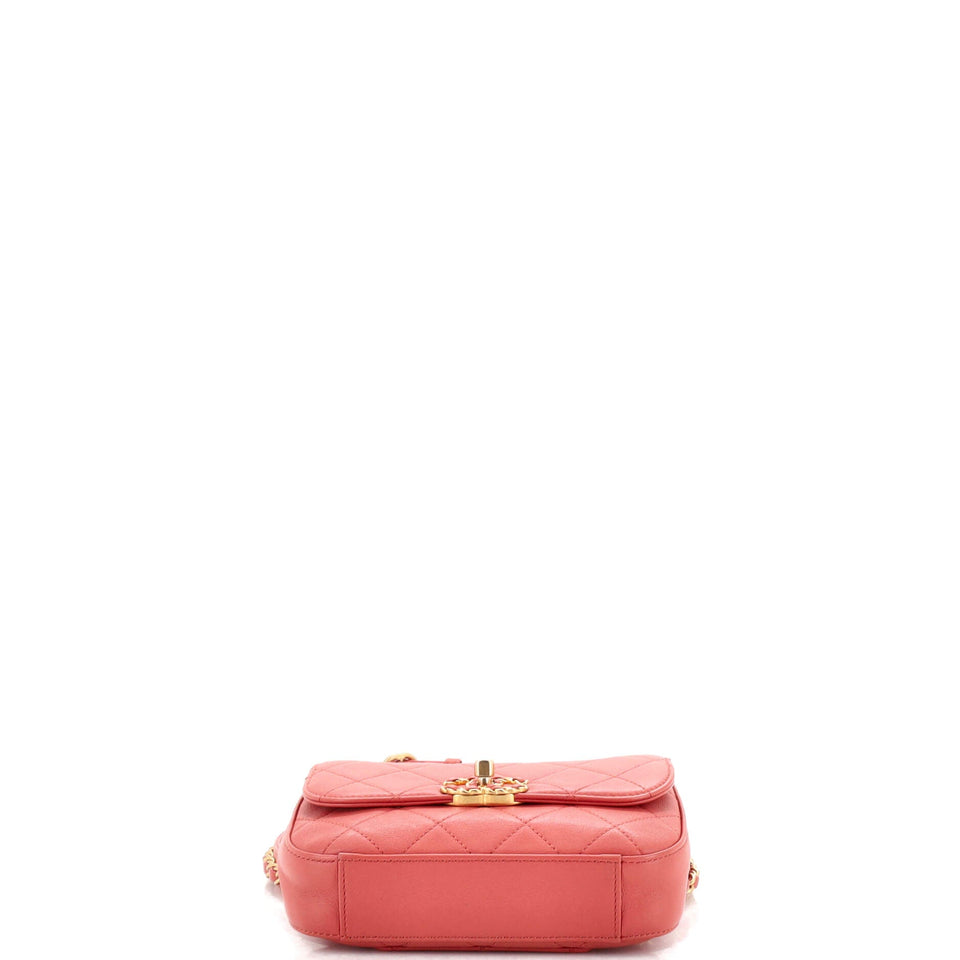 Chain Infinity Waist Bag Quilted Lambskin