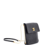 About Pearls Flap Hobo Quilted Calfskin Small