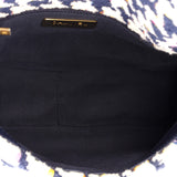 19 Flap Bag Quilted Houndstooth Tweed and Ribbon Medium
