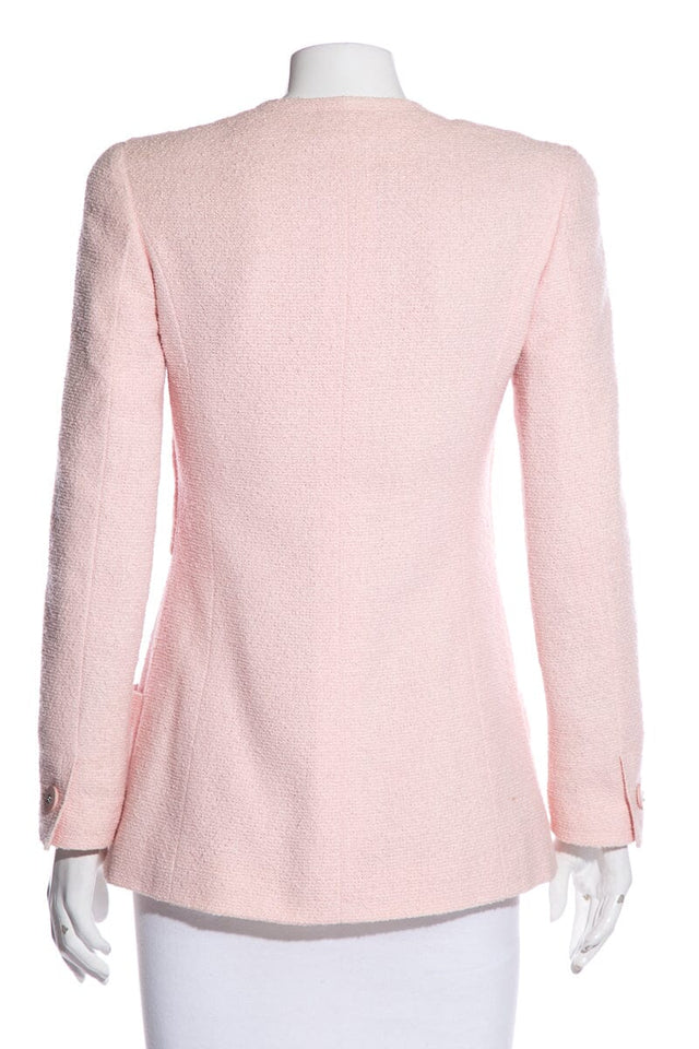 Chanel Pink Tweed Jacket SZ 36