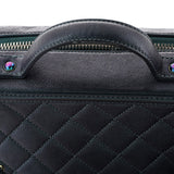 Filigree Vanity Case Quilted Iridescent Caviar Medium
