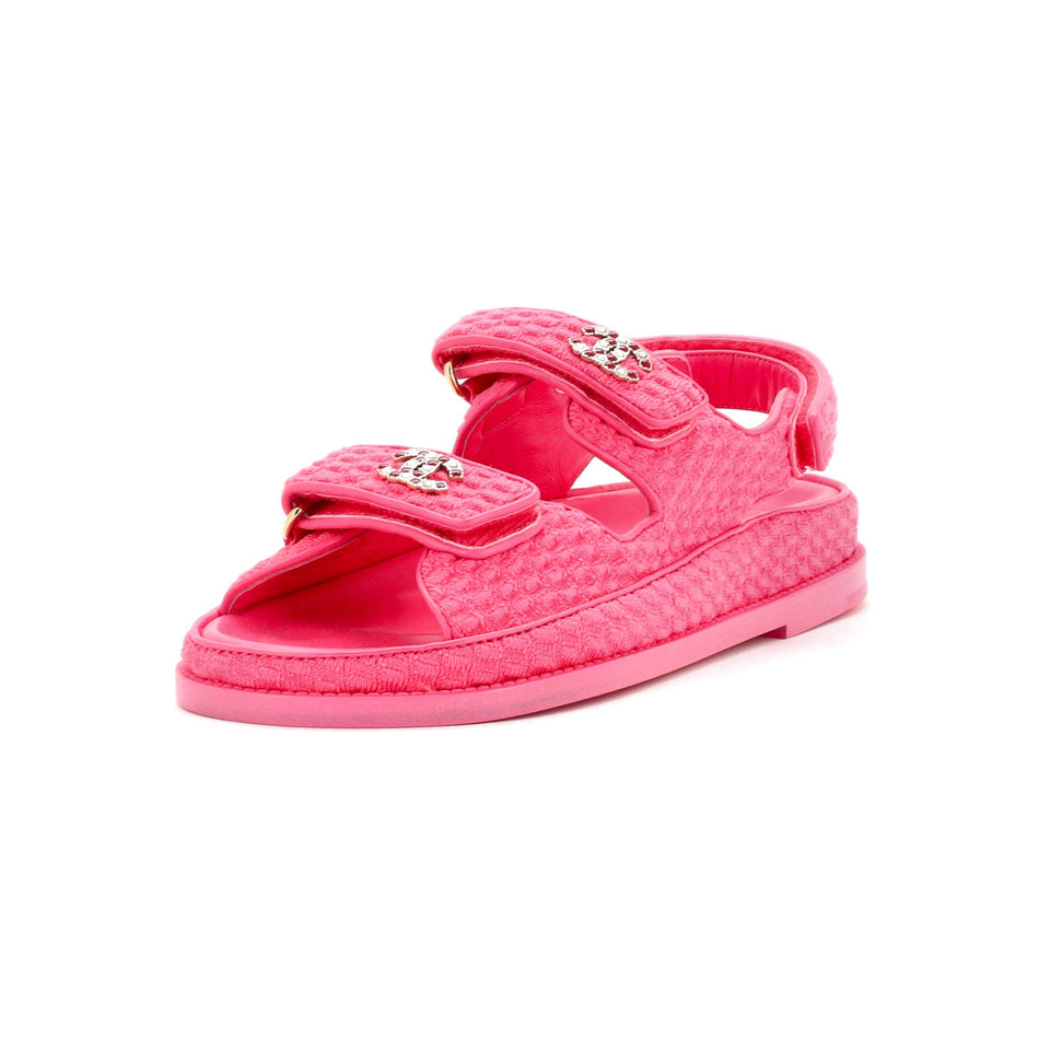 Women's Velcro Dad Sandals Knit Fabric