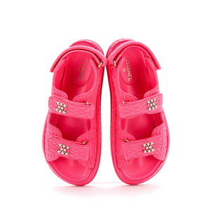 Women's Velcro Dad Sandals Knit Fabric
