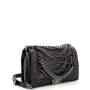 Boy Flap Bag Enchained Lambskin New Medium