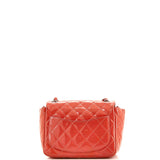 Square Classic Single Flap Bag Quilted Patent Mini