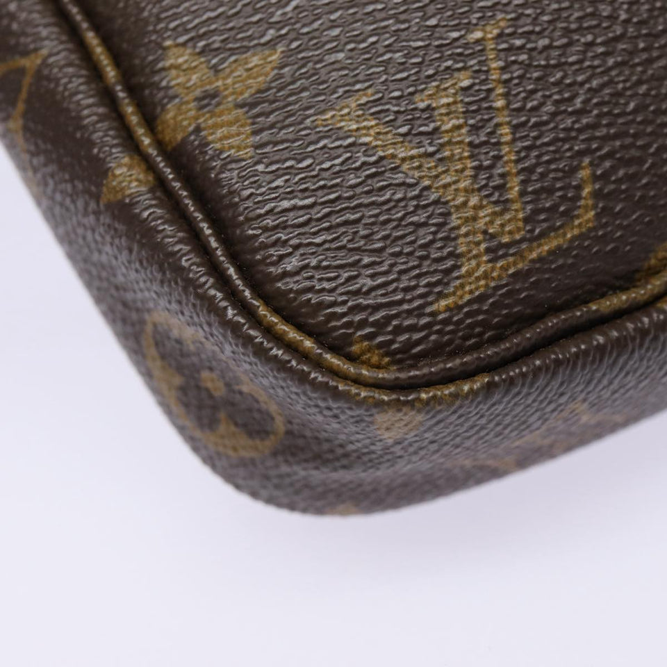 Louis Vuitton Pochette Accessoire  Canvas Clutch Bag