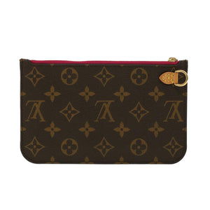 Louis Vuitton Pochette Neverfull  Canvas Clutch Bag