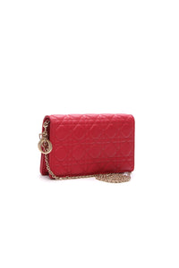 Lady Dior Cannage Pouch Bag