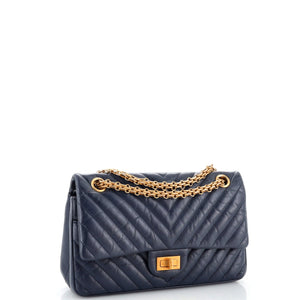 Reissue 2.55 Flap Bag Chevron Aged Calfskin 225