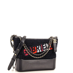 Gabrielle Logo Hobo Tweed and Calfskin Medium