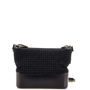 Gabrielle Logo Hobo Tweed and Calfskin Medium