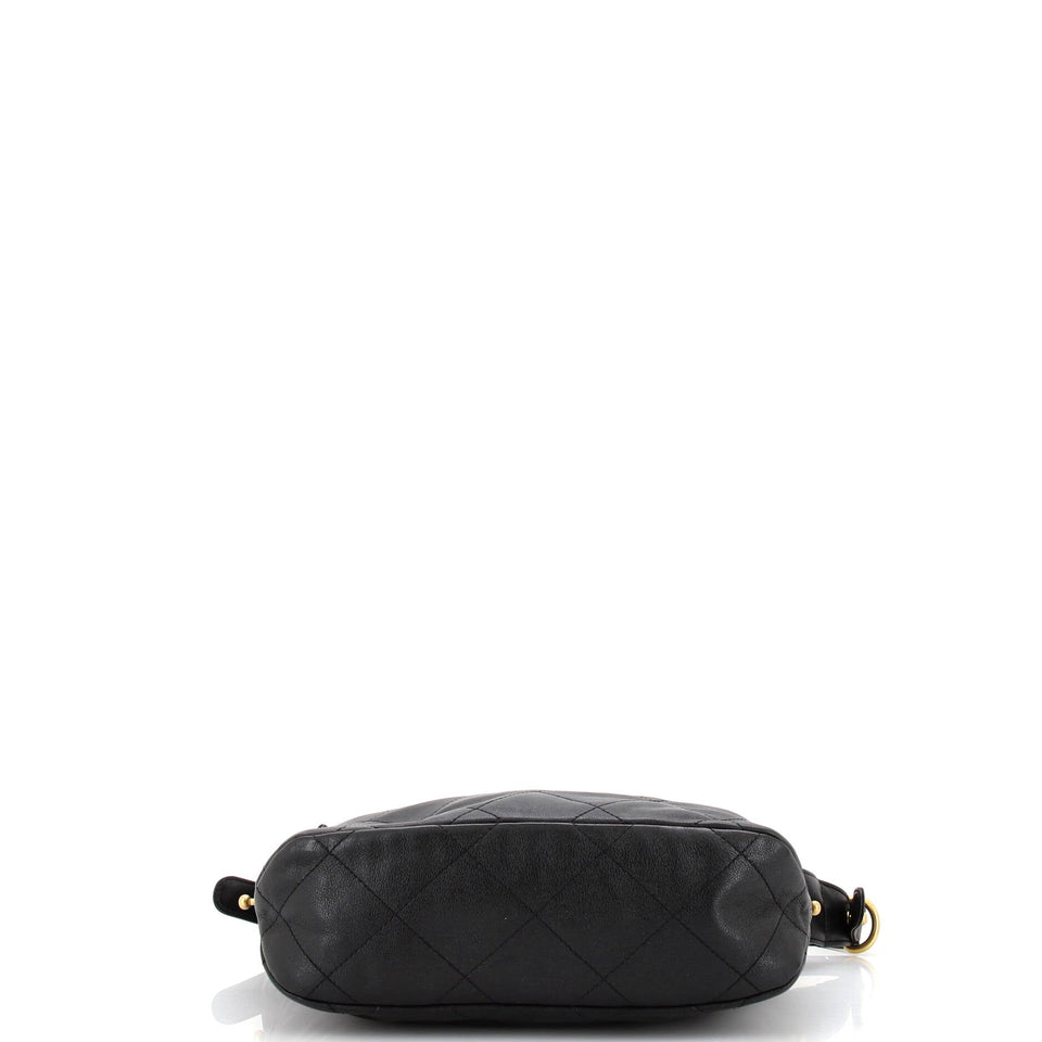 Daily Belted Chain Handle Hobo Quilted Calfskin Small