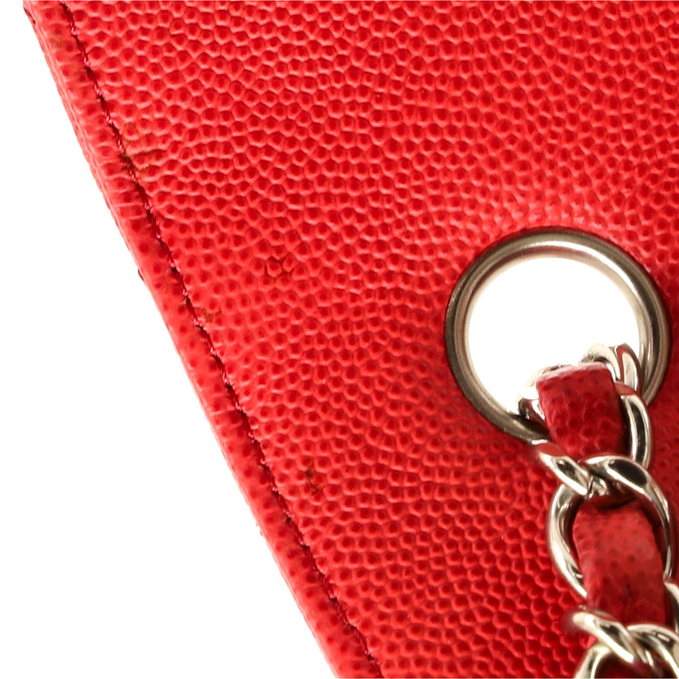 Classic Single Flap Bag Chevron Caviar Mini
