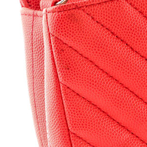 Classic Single Flap Bag Chevron Caviar Mini