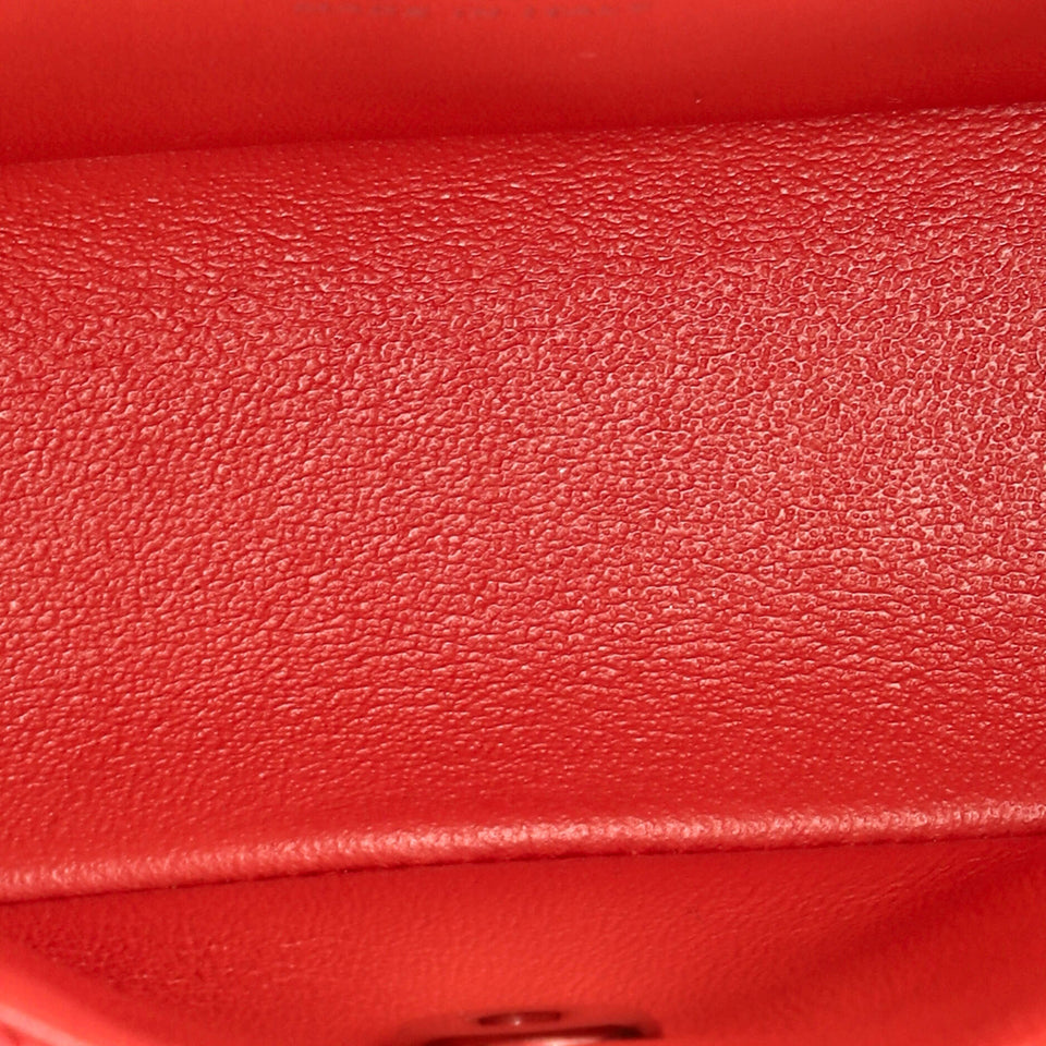Classic Single Flap Bag Chevron Caviar Mini