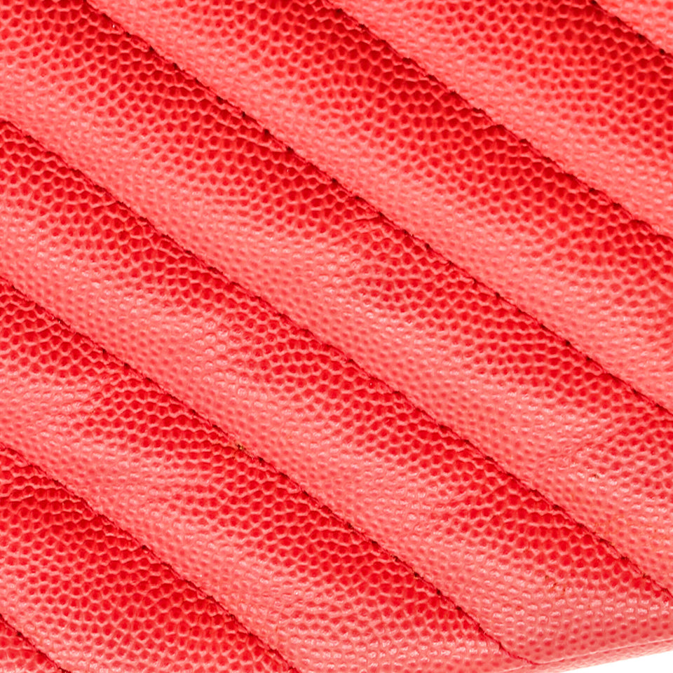 Classic Single Flap Bag Chevron Caviar Mini