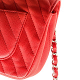 Classic Single Flap Bag Chevron Caviar Mini