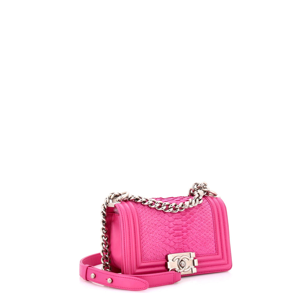 Boy Flap Bag Python Small