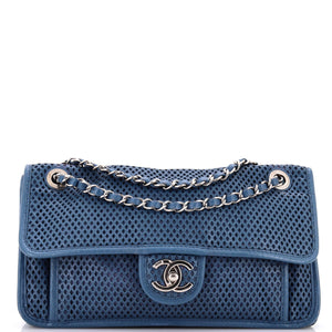 Up In The Air Flap Bag Perforated Leather Medium